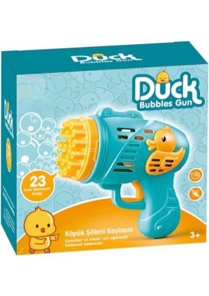 Duck Çok Delikli Pilli Köpük Atan Baloncuk Çıkaran Hobistan Tabanca Oyuncağı 23 Dilekli 1 Adet fiyatları