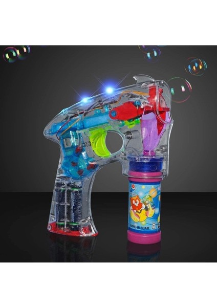 Elite Köpük Tabancası Flash Bubble Gun Pilli Sesli Işıklı Müzikli Köpük Atan Tabanca RS1808 1 Adet fiyatları