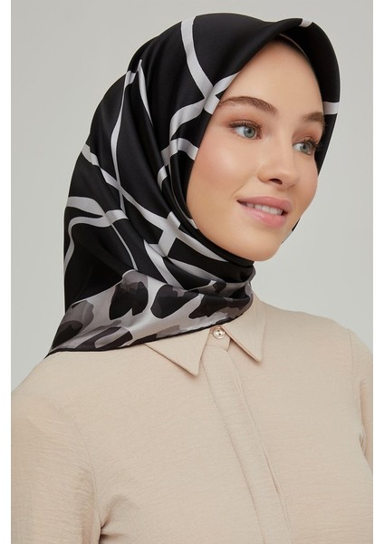 Nostalji Serisi Ipek Twill Eşarp 8653D-22