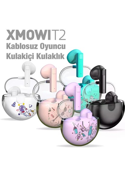 T2 Bluetooth 5. 0 Kablosuz Kulaklık Gaming Kulakiçi Oyuncu KULAKLIĞI- (5775 - FKU8009- 2461 fırsatları