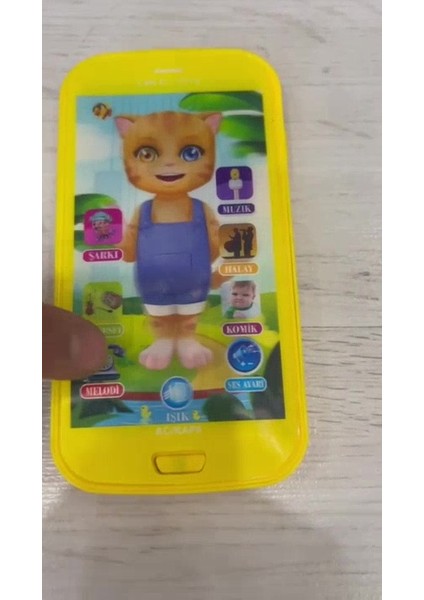 Elite Kinku Oyuncak Dokunmatik Eğitici Kedili Telefon Sarı Işıklı Sesli Müzikli Telefon 1 Adet fiyatları