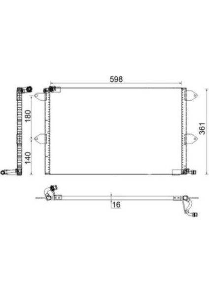 Mahle AC171001S -Knecht-Behr AC171001S A C-Kondansatör Vw Polo Caddy 6K0820413B