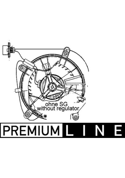 Mahle AB65000P AB65000P Kalorifer Motoru (Çap 177MM) W210 S210 E 200 E 230 E 200 T M 111.942 (ENO:8EW0091594