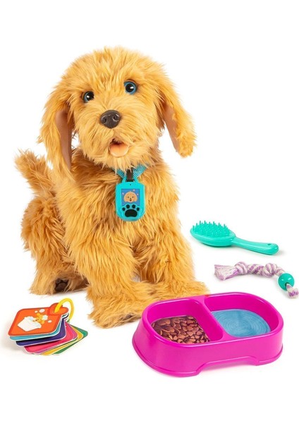 Elite My Fuzzy Friends Moji Interactive Labradoodle Interaktif Büyük Sevimli Köpek 1 Adet