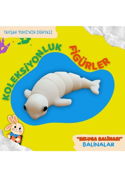 Elite Balinalar Koleksiyonu - 4 Parça Hareketli Oyuncaklar - Beluga (Beyaz) Balina, Balina, Orca, Yunus - Anahtarlık, Figür Oyuncak, Çanta Aksesuarı indirimleri