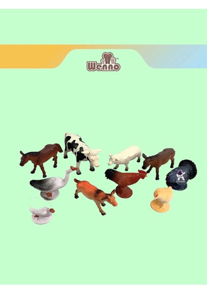 Elite Animal Planet Çiftlik Hayvanları Figürleri 10'lu Set 1 Adet