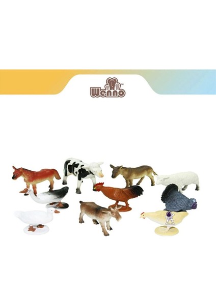 Elite Animal Planet Çiftlik Hayvanları Figürleri 10'lu Set 1 Adet