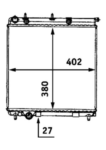 Mahle CR558000S -Knecht-Behr CR558000S Radyatör Soğutucu Citroen C3 1330.Q5