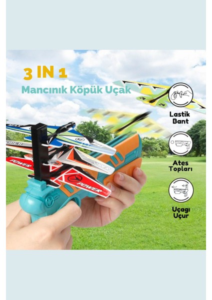 Elite Oyuncak Sünger Uçak ve Top Atan Tabanca 1 Adet modelleri