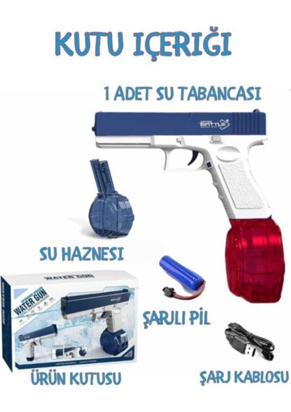 Elite Pilli Otomatik Su Tabancası 10 mt Menzil 20CM 500ML Hazne 1 Adet fırsatları