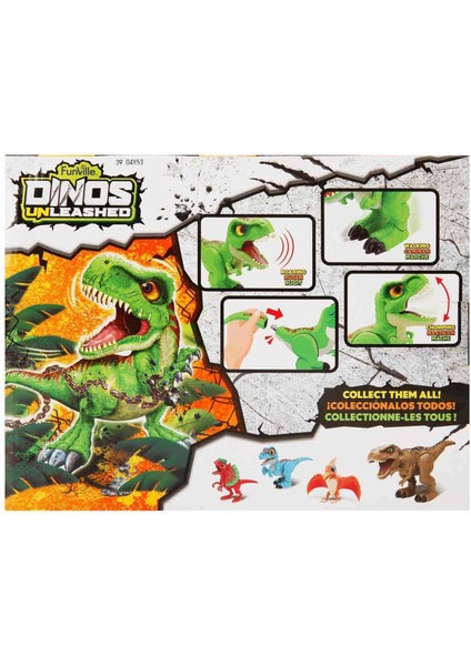 Elite Dino Sesli ve Hareketli T Rex Jr Dinozor Yeşil 1 Adet