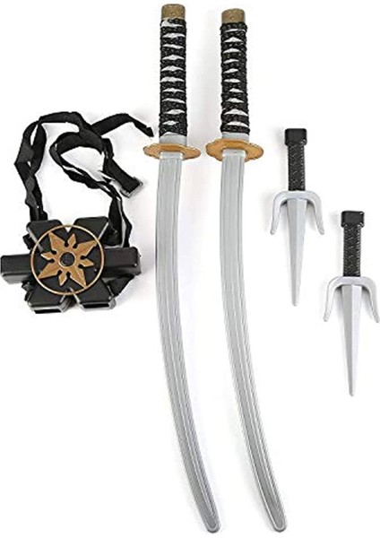 Elite Ninja Sırta Takılan Oyuncak Kılıç Oyun Seti 70 cm Ninja Kostüm Aksesuarı 1 Adet