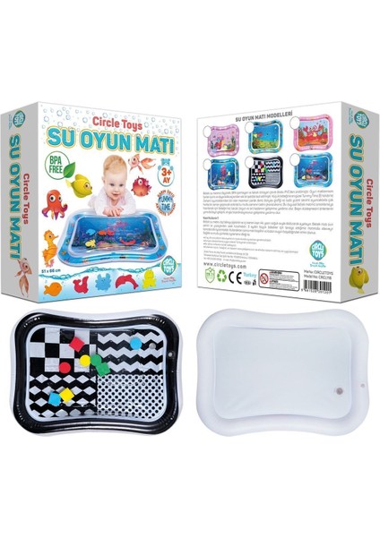 Elite Bebek Su Matı Tummy Time Aktivite Oyuncağı Su Havuzu 1 Adet