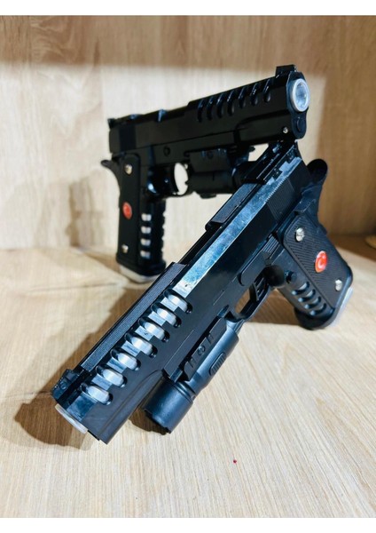 Elite Boncuklu Lazerli Türk Bayraklı 22X15 cm Boncuk Atan Silah2 Adet + 21 Paket Boncuk 1 Adet