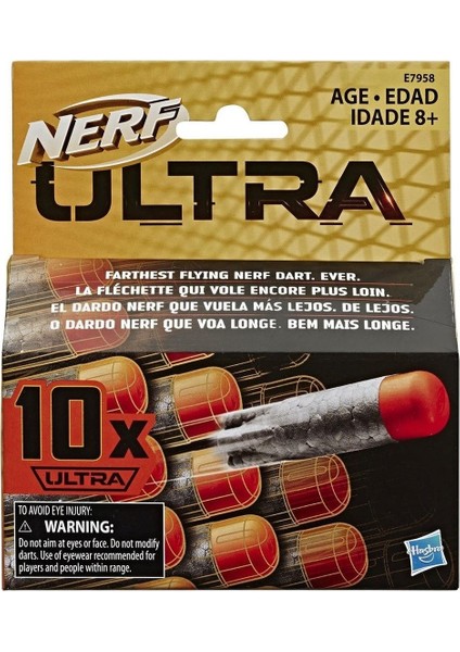 Elite Marka E7958 Nerf Ultra Dart 10'lu Yedek Paket / +8 Yaş 1 Adet