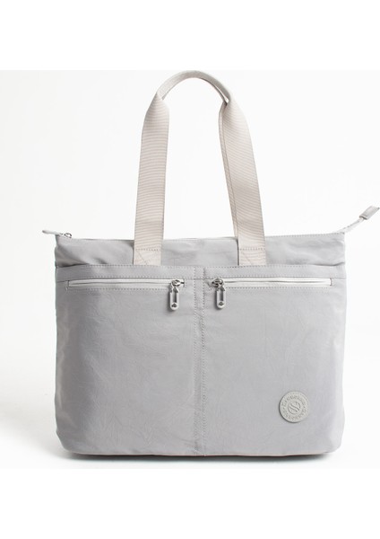 Kadın 6 Gözlü Kullanışlı Suya Dayanıklı Paraşüt Kumaş Büyük Boy El ve Omuz Çantası