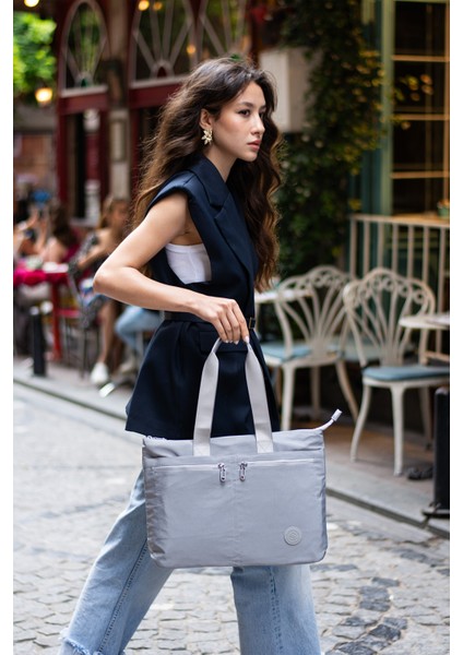 Kadın 6 Gözlü Kullanışlı Suya Dayanıklı Paraşüt Kumaş Büyük Boy El ve Omuz Çantası fırsatları