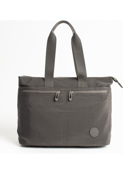 Kadın 6 Gözlü Kullanışlı Suya Dayanıklı Paraşüt Kumaş Büyük Boy El ve Omuz Çantası