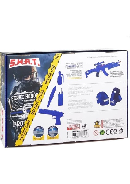 Elite Sesli ve Işıklı Swat Set Pilli Silah Seti Tüfek Tabanca Bıçak El Bombası Telsiz Kask 1 Adet fiyatları