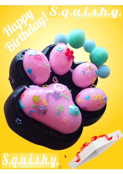 Elite Fufu Squishy Kedi Patisi Yıldız Boncuk Ikirenkli Sukuşi Oyuncak Pati Esnek Uzayan Skuşi Pink 1 Adet indirimleri