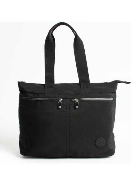 Kadın 6 Gözlü Kullanışlı Suya Dayanıklı Paraşüt Kumaş Büyük Boy El ve Omuz Çantası