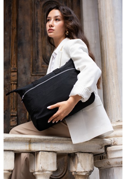 Kadın 6 Gözlü Kullanışlı Suya Dayanıklı Paraşüt Kumaş Büyük Boy El ve Omuz Çantası fırsatları