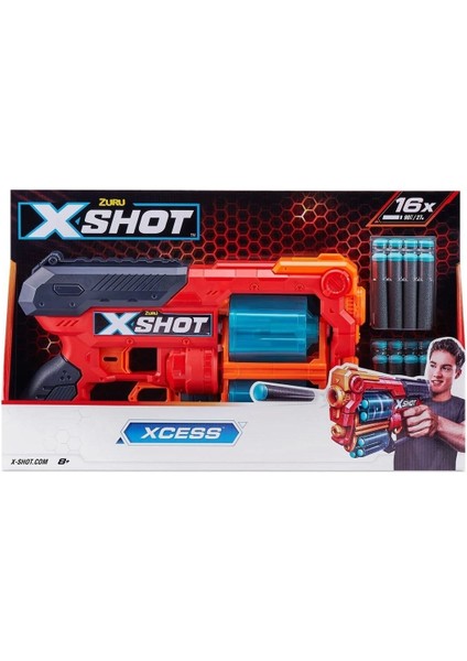 Elite Nessiworld 36737 Zuru x Shot Sünger Atan Excel-Xcess 16 Mermili Silah 1 Adet