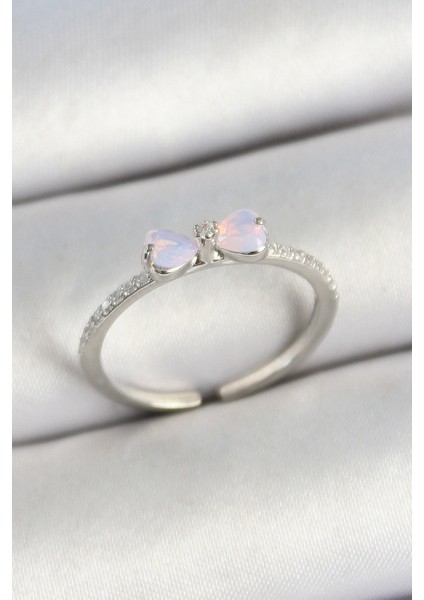 Pirinç Fiyonk Figürlü Zirkon Taşlı Gold Renk Ayarlanabilir Kadın Yüzük - TJ-BYK3773