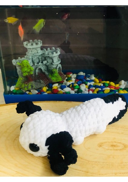Elite Sevimli Beyaz Axolotl Amigurumi Oyuncak Handmade (18CM) 1 Adet