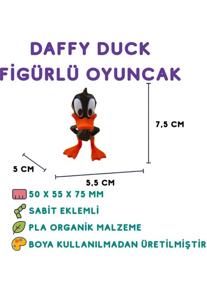 Elite Daffy Duck Figür - 3D Karakter Oyuncak 1 Adet