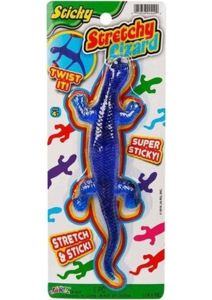 Elite Kertenkele Streç Yumuşak Esneyen Uzayabilen Kertenkele Büyük Boy Stretchy Lizard Mavi 19 cm 1 Adet
