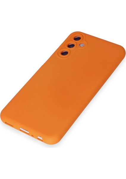 Samsung Galaxy M34 5g Kılıf Nano Içi Kadife Silikon - Turuncu fırsatları