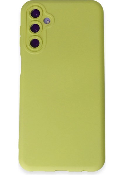 Samsung Galaxy M34 5g Kılıf Nano Içi Kadife Silikon - Sarı