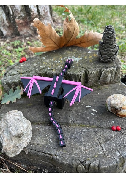 Elite Minecraft Ender Dragon Hareketli Aksiyon Figür Ejderha 20 cm 1 Adet