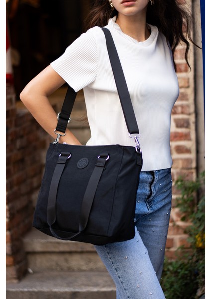 Kadın 4 Gözlü Suya Dayanıklı Paraşüt Kumaş Ayarlanabilir Çapraz Askılı El ve Omuz Çantası fiyatları