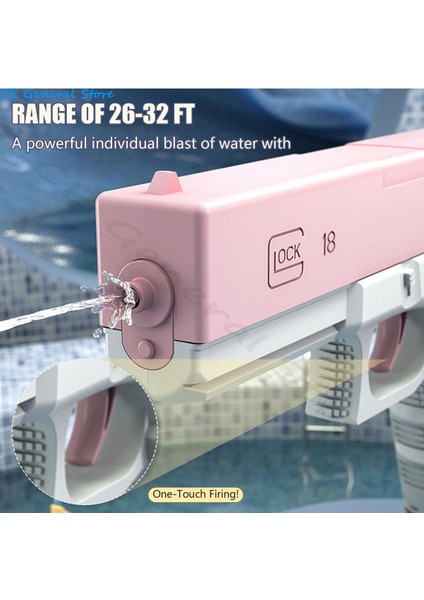 Elite Lock Tazyikli Şarjlı Yaz Mini Su Tabancası Çocuk Deniz Plaj ve Açık Hava Oyuncağı Yeni Ürün 1 Adet fırsatları