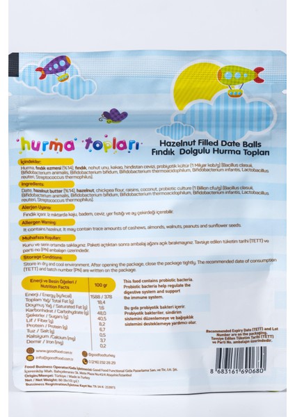 Fındık Dolgulu Hurma Topu fiyatları