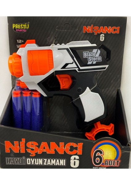 Elite Nişancı 6-Dart Fırlatıcı Silah 1 Adet
