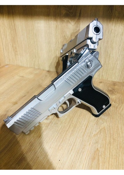 Elite Gold-Siyah ve Gümüş Renk Boncuklu Oyuncak Tabanca 2 Adet + 21 Paket Boncuk 1 Adet