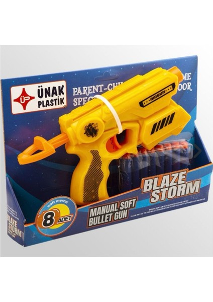 Elite Blaze Storm Yumuşak Mermili Sünger Atan Silah 1 Adet