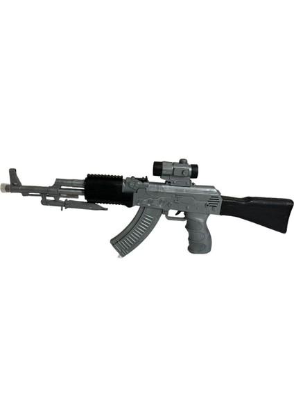 Elite Sesli AK47 Tüfek Pilli Işıklı Sesli Oyuncak AK47 Tüfek 1 Adet