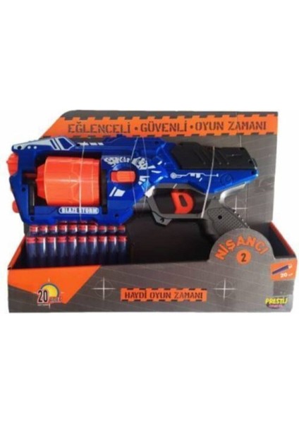 Elite Stil Sünger Mermi Fırlatan Nişancı Oyuncak Blaze Storm Tabanca 1 Adet