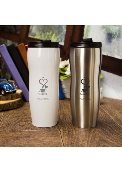 Kişiye Özel Şık 430 ml Çelik Termos - M3 modelleri