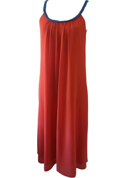 Mirabel Şifon Örme Askılı Tasarım Elbise modelleri