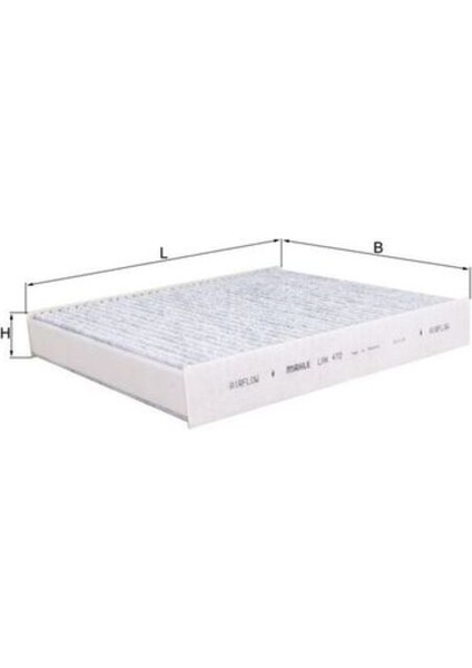 Mahle LAK472 -Knecht-Behr LAK472 Polen Filtresi Karbonlu Insignia Astra J Meriva B Mokka Aveo T300 Cruze Trax 13271190 13271190