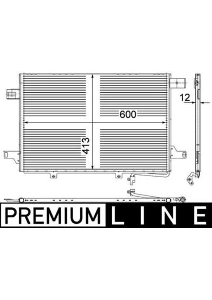 Mahle AC452000P -Knecht-Behr AC452000P Klima Radyatörü Tavan Mercedes Sprinter 906 06 A0018300370