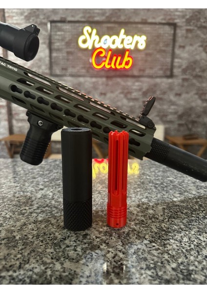 Elite Airsoft Boncuk Atan Silahlar Için Susturuc Silencer (Silah Gönderilmeyecektir.) 1 Adet