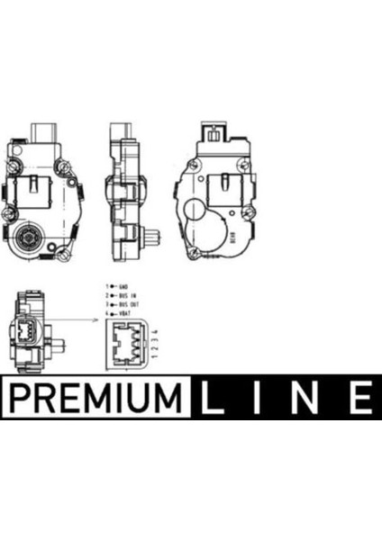 Mahle AA18000P -Knecht-Behr AA18000P Kalorifer Ayar Motoru W204 07 14 S204 07 14 C204 11 W212 09 15 C207 09 15 8K0820511A 8K0820511A