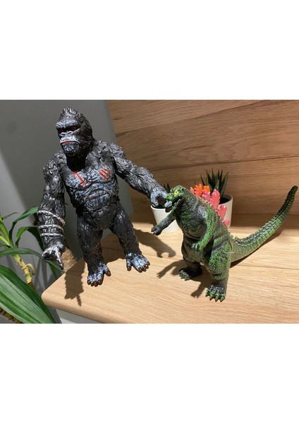 Elite King Kong ve Godzilla Anime Karakterlerleri Set Sesli Godzilla 1 Adet