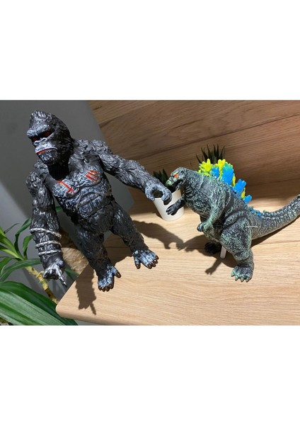 Elite King Kong ve Godzilla Anime Karakterlerleri Set Sesli Godzilla 1 Adet